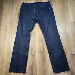 Access Apparel Black Denim Jeans 38x34 Straight Leg Regular Fit Premium Pants